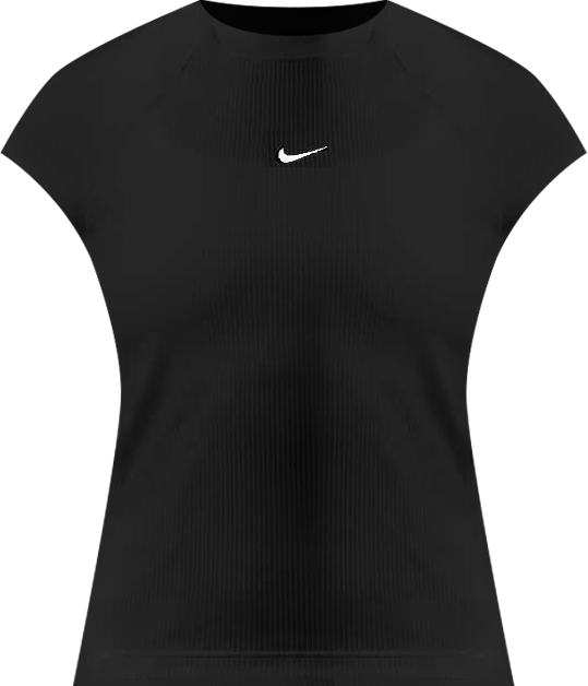 Nike Sportswear Chill Knit Playera de manga corta de tela de canalé ajustada para mujer
