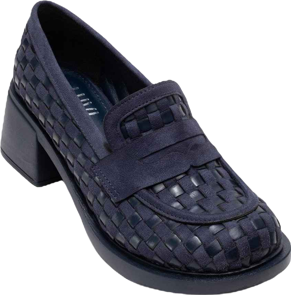 Women's Marlon Woven Block Heel Loafer