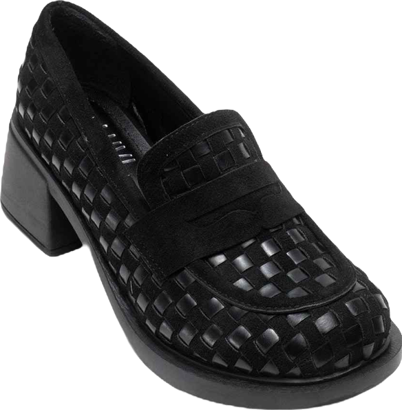 Women's Marlon Woven Block Heel Loafer