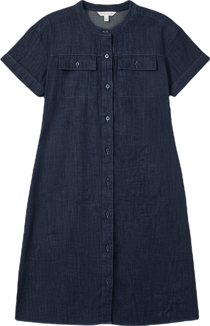denim maxi dress for women County Line Denim Maxi Dress