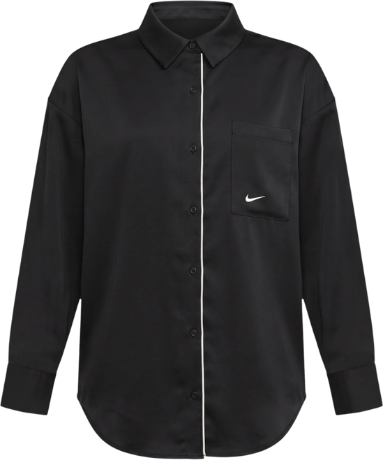 Nike Sportswear Women's Oversized Satin Long-Sleeve Top
