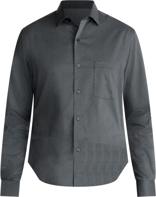 Men's Regular Fit Spread Collar Dress Shirt