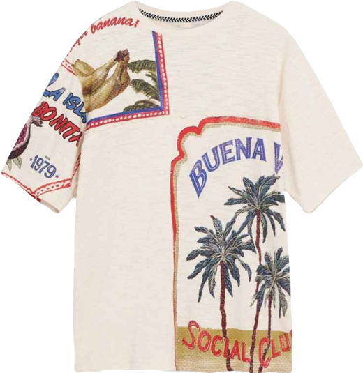 Men's BuenaVida postcard T-shirt