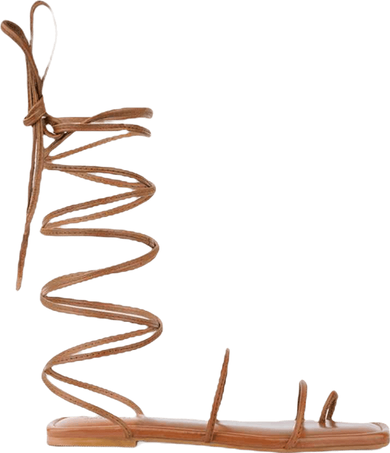 Amatha Womens Essential Toe Ring Summer Leather Flats