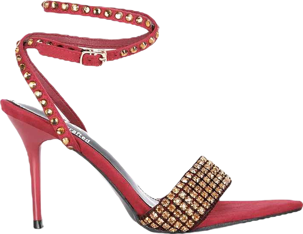 Zurin Womens Diamante Embellished Stiletto Sandals