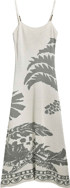 Women's Palm texture dress