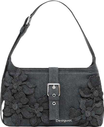 Women's Medium bag with flower appliques