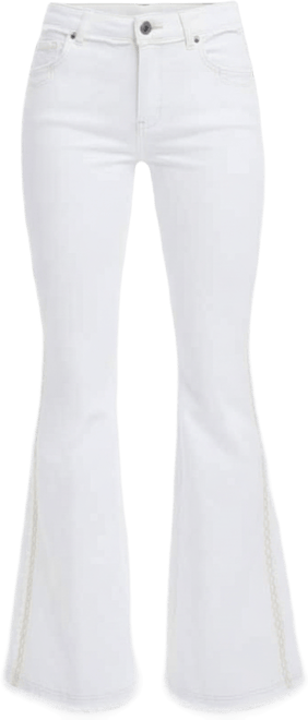 Women's Flared embroidered jeans