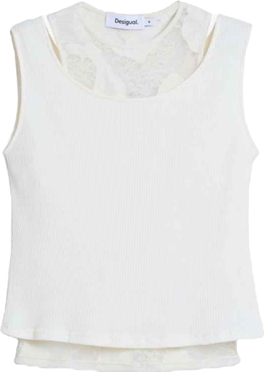 Women's Sleeveless double-layer T-shirt