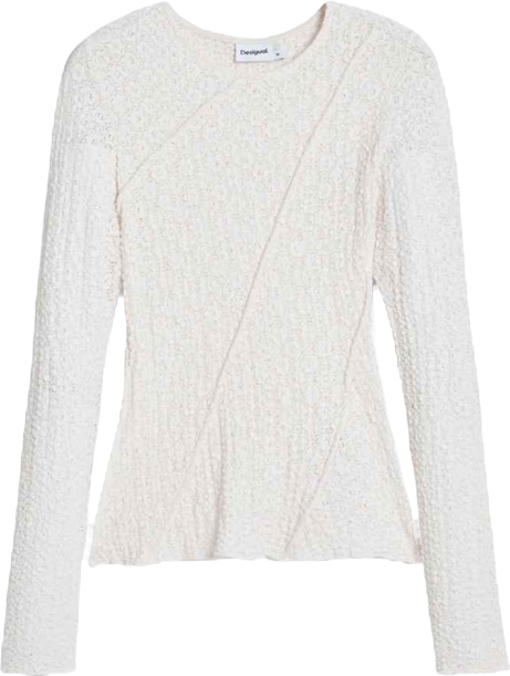 Women's T-shirt with cross seams