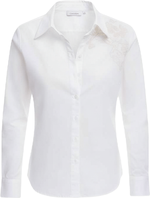 Women's Plain shirt with embroidery