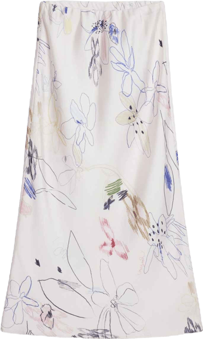 Women's Long skirt with strokes