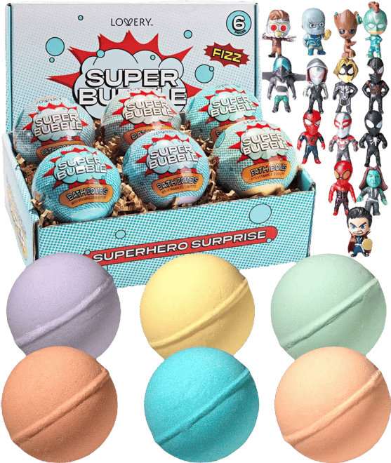 6-Pc. Super Bubble Bath Fizzies