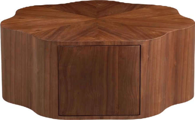 Petal Coffee Table with Drawer