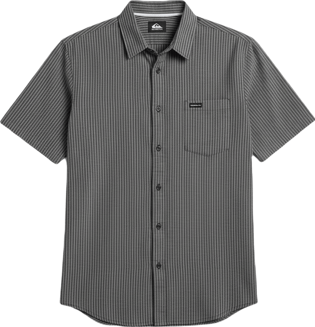 Men's Oxford Stripe Classic Short Sleeve Shirt