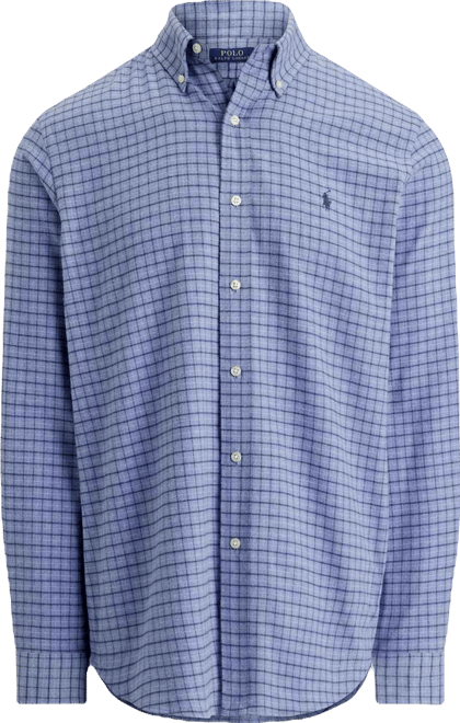 Men's Classic-Fit Long-Sleeve Checked Shirt