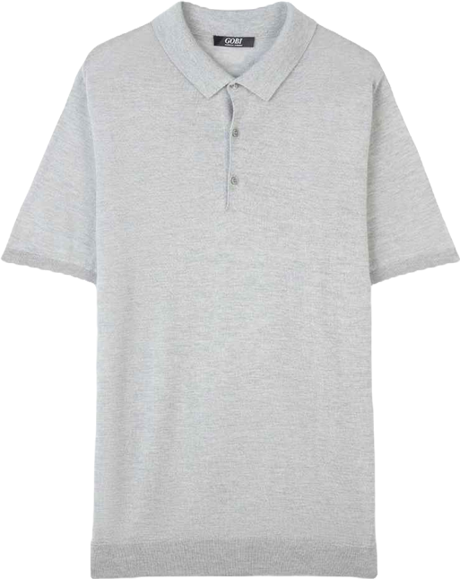 Men's Cashmere Silk Polo Shirt