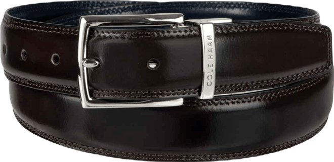 Men's Two-in-One Reversible Leather Dress Belt