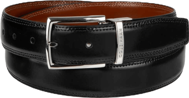 Men's Two-in-One Reversible Leather Dress Belt