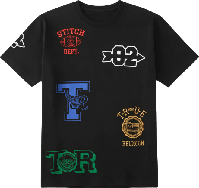 Men's Short-Sleeve Embroidery Logo T-Shirt