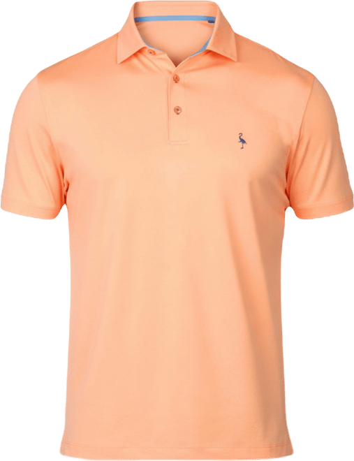 Men's Solid Melange Performance Polo