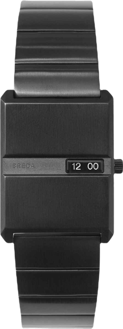 Women's 'Pulse' Black Plated Stainless Steel Bracelet Watch, 26mm