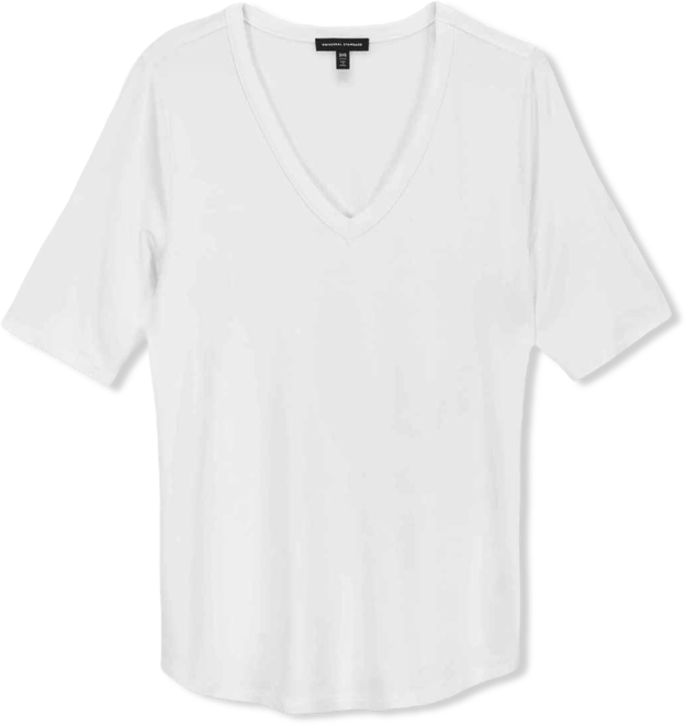 Plus Size Lily Liquid Jersey V-Neck Stovepipe Tee