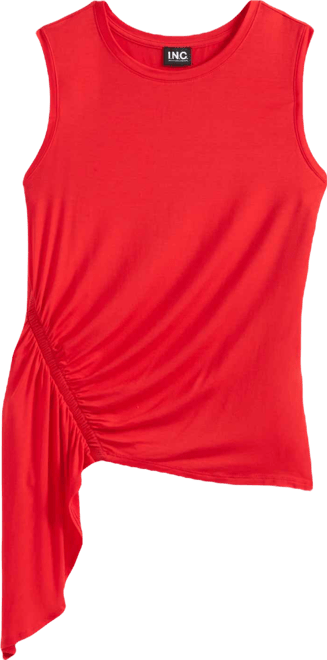 Women's Sleeveless Side-Ruffle Knit Top, Macy's Exclusive