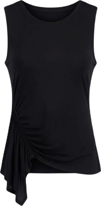 Women's Sleeveless Side-Ruffle Knit Top, Macy's Exclusive