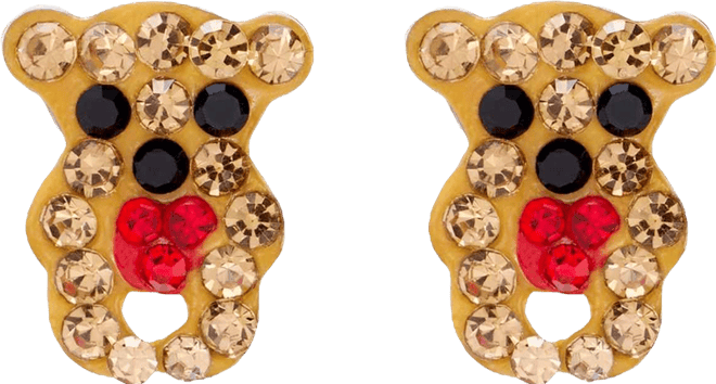 Teddy Bear W Hrt Stud