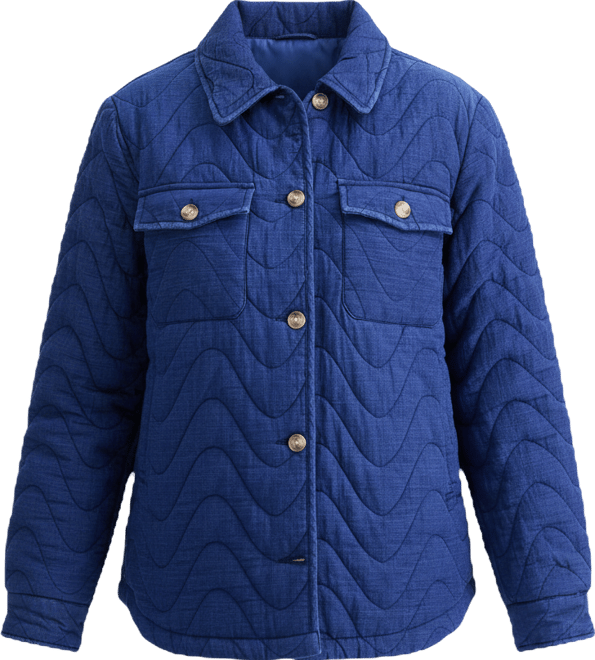 Women's Cotton Quilted Shacket, Macy's Exclusive