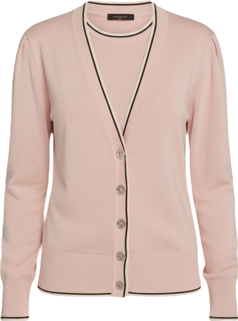 Women's V-Neck Long-Sleeve Cardigan Set