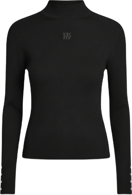 Women's Rib Long Sleeves Slim Fit Sweater