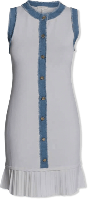 Women's Crewneck Ruffle Hem Dress