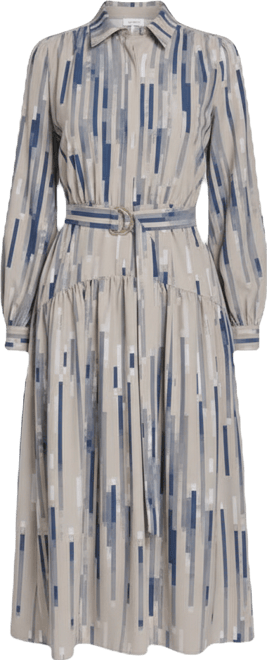 Women's Balloon-Sleeve Printed Dress