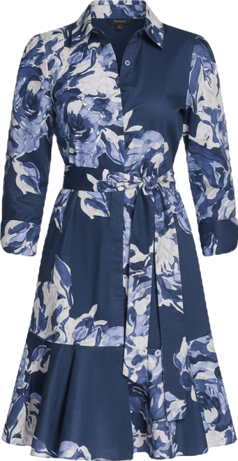 Women's Collared Long-Sleeve Shirtdress