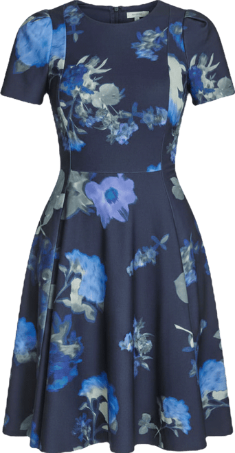 Women's Short-Sleeve Crewneck Dress