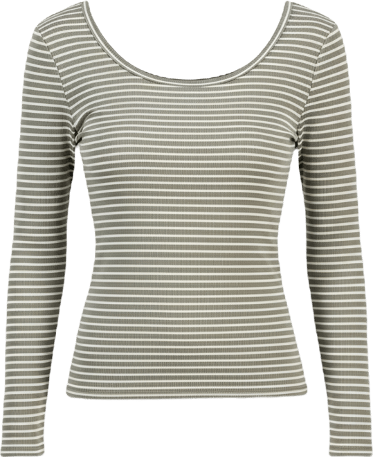 Women's Striped Double-Scoop Top, Macy's Exclusive
