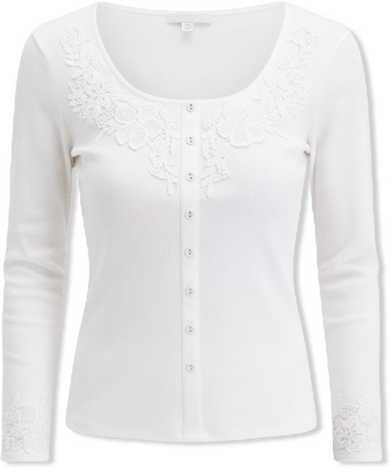 Women's Scoop-Neck Button-Front Top, Macy's Exclusive