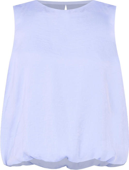 Women's Bubble Hem Crewneck Blouse