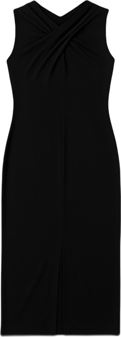 Women's Crossover-Neck Sheath Dress