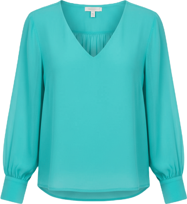 Women's Long-Sleeve V-Neck Top