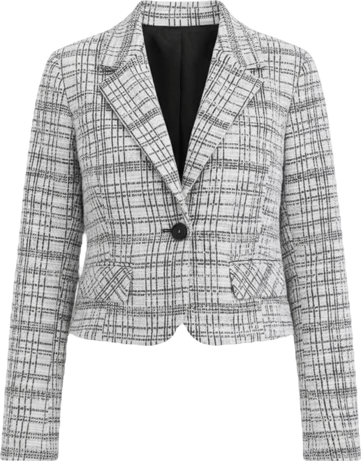 Women's Notch Collar Cropped Blazer