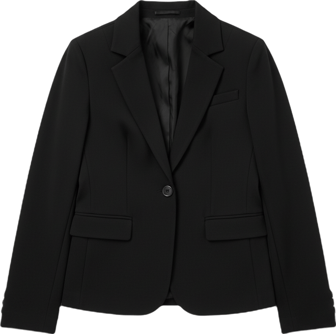 Petite Sabre Stretch One-Button Jacket