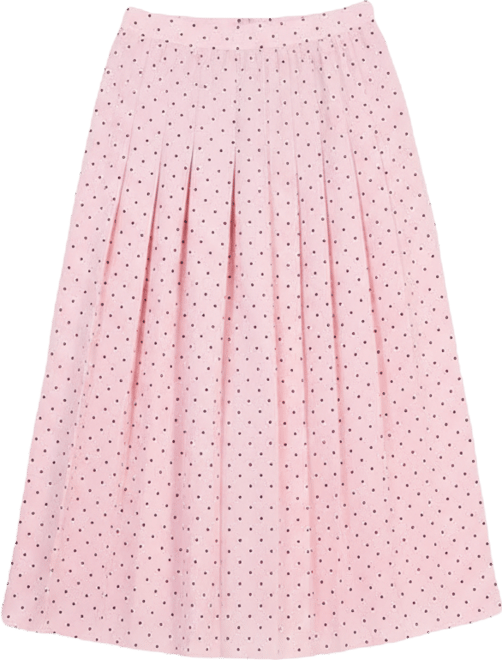 Women's Printed Pleated-Front Midi Skirt, Regular & Petite