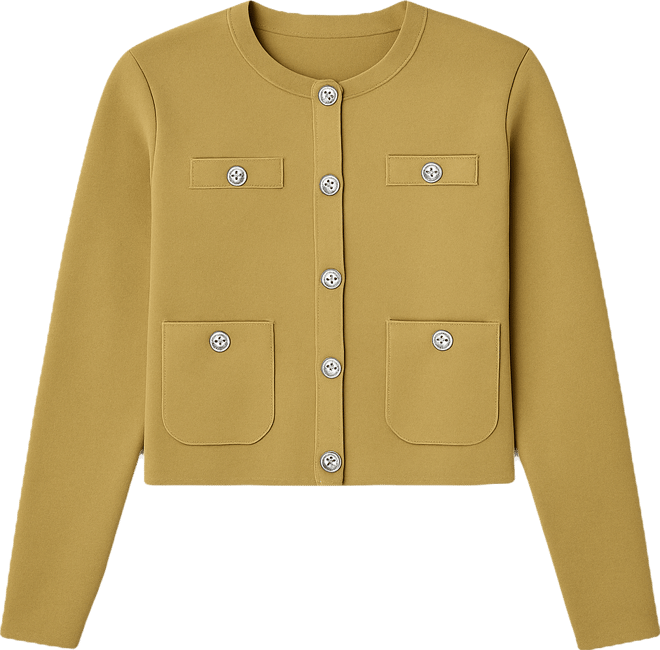 Women's Knit Long Sleeve Cardigan with Pockets