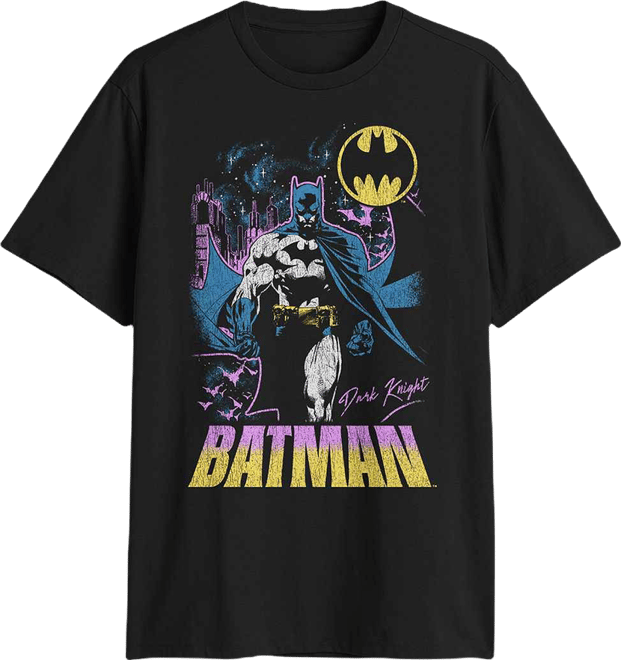Novelty Mens Crew Neck Short Sleeve Classic Fit Batman Big and