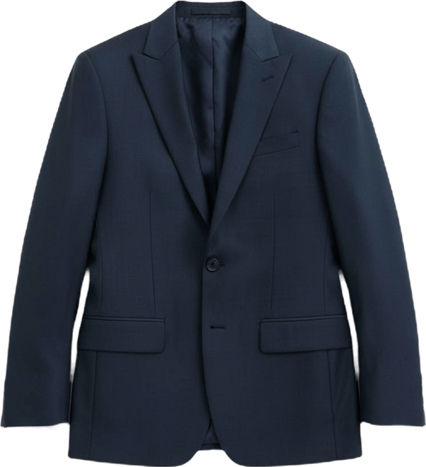Men's Slim-Fit Wool-Blend Suit Jacket