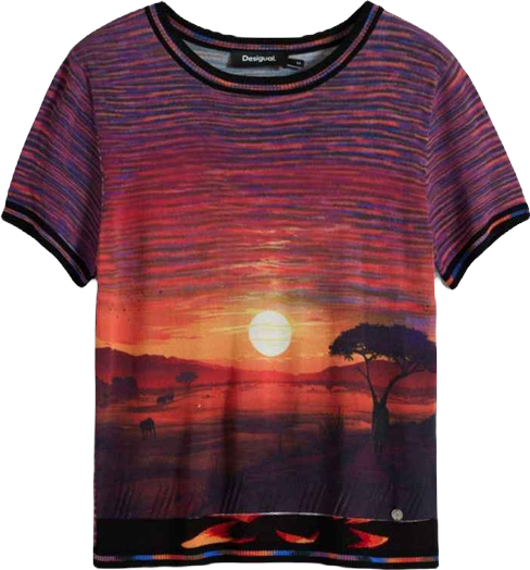 Women's Sunset knit T-shirt