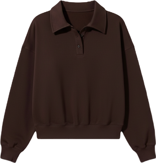 Women's Oversized Heirloom '89 Polo Collar Sweatshirt